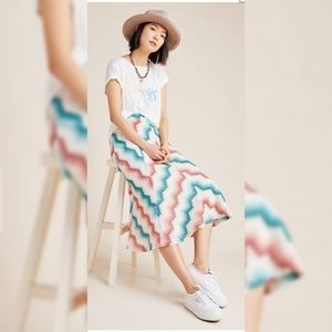 NWT Anthropologie Maria Chevron Sweater Skirt
